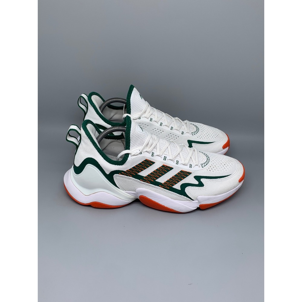 Adidas Impact FLX White Green Football Training Shoes GZ5051 Men's Sz 10.5